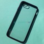 Прозрачный чехол для Apple iPhone 6 / 7 / 8 / SE с силиконовыми гранями iPaky Bright, черный