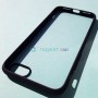 Прозрачный чехол для Apple iPhone 6 / 7 / 8 / SE с силиконовыми гранями iPaky Bright, черный