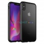 Прозрачный чехол для Apple iPhone XR с силиконовыми гранями iPaky Bright, черный