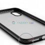 Прозрачный чехол для Apple iPhone XR с силиконовыми гранями iPaky Bright, черный