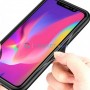 Прозрачный чехол для Apple iPhone XR с силиконовыми гранями iPaky Bright, черный