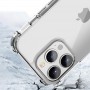 Усиленный противоударный чехол для Apple iPhone 13 Mini с силиконовыми гранями iPaky Crystal, прозрачный