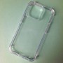 Усиленный противоударный чехол для Apple iPhone 14 Pro с силиконовыми гранями iPaky Crystal, прозрачный