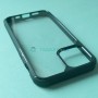 Прозрачный чехол для Apple iPhone 11 с силиконовыми гранями iPaky Mijia, темно-зеленый