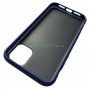 Тонированный чехол для Apple iPhone 11 с силиконовыми гранями iPaky Cucoloris, синий