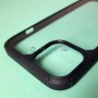 Прозрачный чехол для Apple iPhone 13 с силиконовыми гранями iPaky Mijia, черный