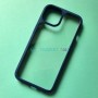 Прозрачный чехол для Apple iPhone 13 с силиконовыми гранями iPaky Mijia, синий
