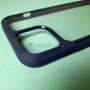 Прозрачный чехол для Apple iPhone 13 с силиконовыми гранями iPaky Mijia, синий