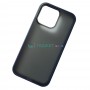 Тонированный чехол для Apple iPhone 13 Pro с силиконовыми гранями iPaky Cucoloris, синий