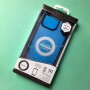 Матовый белый чехол для Apple iPhone 13 Pro с синими силиконовыми гранями iPaky Shadow Sand