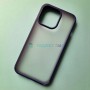 Матовый белый чехол для Apple iPhone 13 Pro с синими силиконовыми гранями iPaky Shadow Sand