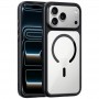 Чехол с MagSafe PC+TPU для iPhone 17 Pro Max, iPaky Bright Series, прозрачный с черным