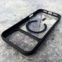 Чехол с MagSafe PC+TPU для iPhone 17 Pro Max, iPaky Bright Series, прозрачный с черным