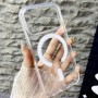 Чехол с MagSafe для iPhone 17 Pro, силиконовый, прозрачный