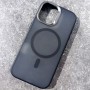 Чехол Magsafe для iPhone 17 Premium Matte Case Metal Frame, черный