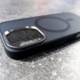 Чехол Magsafe для iPhone 17 Premium Matte Case Metal Frame, черный