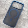 Чехол с MagSafe PC+TPU для iPhone 17 Pro, iPefet One PC Blue
