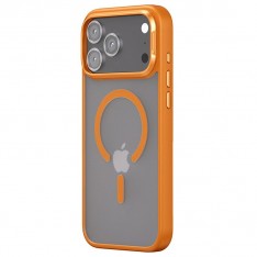 Чехол PC+TPU для iPhone 17 Pro, iPefet, матовый оранжевый