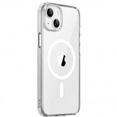 Для iPhone 13 / 14 чехол J-Case Crystal Sand с MagSafe матово-прозрачный, белый