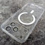 MagSafe чехол на iPhone 17 Pro, J-Case, прозрачный