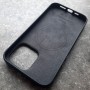 Кожаный чехол с MagSafe для iPhone 14 Pro Max,  Leather Case, черный