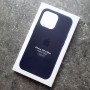 iPhone 14 Pro Max,  Leather Case, MagSafe, фактура-кожа, темно-фиолетовый