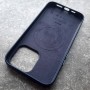 iPhone 14 Pro Max,  Leather Case, MagSafe, фактура-кожа, темно-фиолетовый