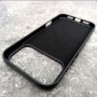Чехол из экокожи для iPhone 17 Pro, Leather Case, черный