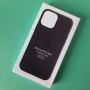 Чехол MagSafe для iPhone 13 Pro Max,  Leather Case, фактура-кожа, черный