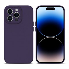Чехол для Iphone 14 pro, Silicone Case Magsafe с защитой камеры, фиолетовый