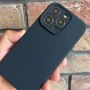 Чехол для Iphone 14 pro, Silicone Case Magsafe с защитой камеры, черный