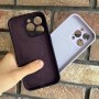 Чехол для Iphone 14 pro, Silicone Case Magsafe с защитой камеры, фиолетовый