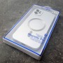 Чехол с MagSafe для iPhone 11 с эффектом металлик, серебро