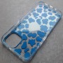 Iphone 13 чехол Mikalen голубой с блестками
