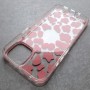 Iphone 13 чехол Mikalen розовый с блестками