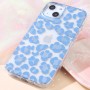 Iphone 13 чехол Mikalen голубой с блестками