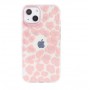 Iphone 13 чехол Mikalen розовый с блестками