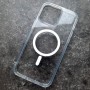Чехол с MagSafe для iPhone 14 Pro Max Mutral JingTou прозрачный