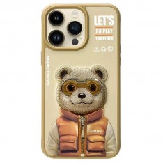 3D чехол для iPhone 16 Pro Nimmy #56 Миша бежевый