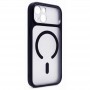 Для iPhone 13 / 14 чехол Nuiu / Doyer с MagSafe матовый с синим