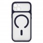 Для iPhone 13 / 14 чехол Nuiu / Doyer с MagSafe матовый с синим