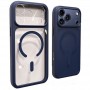 Для iPhone 17 Pro Max чехол Nuiu / Doyer с MagSafe матовый с синим