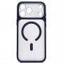 Для iPhone 17 Pro Max чехол Nuiu / Doyer с MagSafe матовый с синим