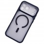 Для iPhone 17 Pro Max чехол Nuiu / Doyer с MagSafe матовый с синим