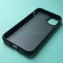Матовый тонированный чехол для Apple iPhone 11 Pro с силиконовыми гранями Q-Series, черный