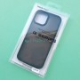Матовый тонированный чехол для Apple iPhone 12 Pro Max с силиконовыми гранями Q-Series, синий