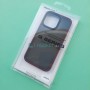 Матовый тонированный чехол для Apple iPhone 13 Pro с силиконовыми гранями Q-Series, бордовый