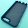 Матовый тонированный чехол для Apple iPhone 7 Plus /  8 Plus с силиконовыми гранями Q-Series, синий