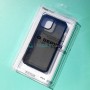 Тонированный чехол для Apple iPhone 11 Pro с силиконовыми гранями Q-Series Carboon, черный