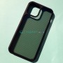 Тонированный чехол для Apple iPhone 12 / 12 Pro с силиконовыми гранями Q-Series Carboon, черный
